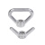 京势 螺母 304不锈钢吊环螺母手拧三角环形螺帽 M10（1个）