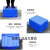 胶框大号周转箱收集长方形框子收纳加厚蓝色胶筐物流箱塑料箱带盖 3号箱加厚  外340*265*126mm黄