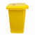 兰诗（LAUTEE）LJT-1288 医疗脚踏垃圾桶 医院诊所用废弃物收集桶 黄色-30L