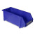 和崟 A4组立零件盒蓝色 组合式收纳盒塑料物料盒 工具螺丝盒分类盒库房仓库斜口收纳盒