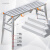 安达通 折叠马凳梯 可升降调节加厚装修工程梯平台梯子 1.0*30加厚方管面
