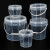 金固牢 KCzy-80  透明塑料桶打包桶 带盖pp密封桶小水桶果酱桶 8L(方桶白盖)带提手