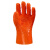 东亚手套 807 颗粒防滑手套 耐磨耐酸碱耐油劳保防护手套 橘色 XL 50双