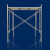万尊 镀锌脚手架 1.7米高经济款门式活动钢管架子建筑手脚架WZ-JSJ-1701
