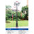 朗发欧式庭院灯小区路灯双头草坪灯防水户外花园别墅景观灯3米高杆灯 2.0米2头 黑色 +LED光源