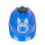 大杨595风扇帽 蓝色 太阳能充电两用ABS安全帽一指键建筑工地防晒遮阳降温头盔 定制