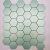 自粘立体瓷砖自带胶六角白色马赛克墙贴吧台卫生间防水背景墙贴纸 绿色 3030