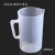 化科 精选 食品级塑料量杯 烘焙奶茶加厚PP刻度烧杯 食品级塑料量杯 2000ml ，2个