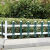 pvc变压器护栏塑钢草坪围栏花园室外庭院花坛篱笆栅栏隔离围挡 立柱 30cm