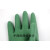 双一牌广州十一厂绿胶尼龙脚耐酸碱工业手套丁基尼龙衬里橡胶防护 绿色 M