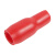 星期十 V-3.5（红）/100只 冷压端子线鼻护套电缆电线色套接线端子绝缘保护套线耳软胶套定制