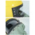 迈恻亦新款喷砂头盔喷砂房沙帽ABS喷砂帽帆布喷砂服高压喷砂机配件 深灰色呼净化器一个