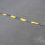 橡胶减速带微型减速带车位分割线道路自行车减速板2公分 人字形1000*100*20MM纯黄