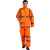 大杨RF715牛津布双层反光雨衣雨裤套装 橘色166-170 防汛救援分体透气安全警示服 定制