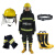 宏兴（HongXing）02款消防服单式消防战斗训练服套装 XL#头盔手套腰带消防靴44码 五件套