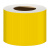 艾利丹尼森 定制黄色PET标签纸100mm*50m/卷连续贴纸（76mm大卷芯）防水防油撕不烂不干胶 起订量20卷
