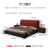 中伟皮艺床主卧大床现代简约双人床轻奢高端婚床-1.8米框架款