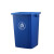 塑料无盖垃圾桶工业用垃圾箱公园物业小区分类桶60L20L30L50升100 50升灰色长方形无盖