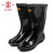 安全牌 劳保鞋 25KV绝缘橡胶雨靴高压电力电工安全靴 ZX025-1 黑色 37 