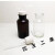 玻璃洗气瓶 集气瓶洗气装置过滤装置抽滤装置 锥形瓶广口瓶带胶塞 白色集气瓶配双导管125ml
