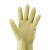 海斯迪克 HK-5178 胶皮清洁手套 乳胶橡胶耐用手套 洗碗防水保洁工作劳保手套  38cm本色S码（5双）