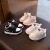 围画中帮儿童运动鞋男女童板鞋春秋婴儿小白鞋宝宝鞋子学步鞋 白色AJ32 内长11.5cm(16码)