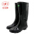 双安 耐酸碱鞋 BX005（S）高筒36cm 45码 橡胶雨靴 防化学品防腐蚀 耐磨防滑