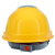 飞迅风扇安全帽工地夏季太阳能电风扇帽子可充电空调防晒多功能头盔男 黄色(MD加强)双风扇/8000MA