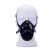 日本重松单罐防毒面具防尘口罩TW01SC时尚轻便单滤盒华美盾男女通用 幻影黑+T2滤盒
