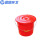 蓝鲸环卫  12.5L有盖款 塑料手提水桶红色大小水桶带盖子耐摔 LJHW-9081