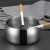 斯威诺 K-1235 不锈钢烟灰缸 商用酒店宾馆清洁烟缸烟盅 防风银色中号