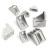 史堡 铝合金角码工业铝型材配件L型连接件铝材角件20/30/40/45/60 4040角码（套装四）*2套