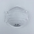 N95活性炭杯型口罩带呼吸阀喷漆工业打磨白色灰色防雾霾防晒 灰色活性炭不带阀（20只/盒）