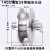 45#钢U型加厚钢丝绳滑轮/轨道轮子/槽轮/圆管轮/弯管轮/门槽轮 160U槽宽26带轴双头丝 140U槽宽33带轴双头丝