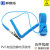 邦意拓 PVC有线防静电手腕带 有绳除静电手腕带防静电手环 蓝色1.8m线长