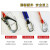 定制安全带绳子高空作业保险绳五点式双大钩缓冲包安全绳连接绳后背绳 YD-双大钩1.5米