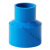 PVC异径直接 给水管件大小头变径接头胶粘塑料管转换直通配件蓝色 40*32mm--蓝色
