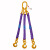 品尔优/PPU三腿柔性吊装带成套索具ULT02额定载荷0°≤45°额载4.2t45°＜0°≤60°额载3t 随机 ULT02-10M 10 
