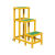 定制适用玻璃钢绝缘高低凳绝缘凳电工梯凳电力高压可移动式双层凳三层平台 两层 高60cm*60*50