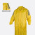 代尔塔 407007 一体式雨衣防暴雨成人抗洪救灾大号反光连体劳保雨披 黄色 L码1件装