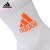 adidas运动袜短袜男女通用羽毛球袜毛巾底网球排球篮球专业运动袜加厚 MC0234-白橙 3双装 S 35-38