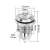 蓝波 12mm防水金属按钮开关电源带灯符号 环形灯复位式小型圆形微型 平面符号灯白光5-24V复位