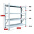 欧因 置物架仓库轻型展示架货架仓储多层-2.0米高四层白色主架 轻型 长100* 宽50