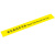 海斯迪克 HK-811 地面标识贴(2张) 温馨提示贴纸 地标贴纸 黄黑警示线10*100cm