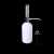中环力安 套筒式可调定量加液器透明棕色玻璃加液瓶塑料套装 加液器配白色塑料瓶（1000ml）