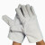 双层全帆布劳保用品手套耐用加厚复合绒里线工业修防护电焊工工地 白甲五线帆布手套（10双） XL