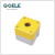 GQELE防水控制按钮盒GOB-GW -YW灰盖黄盖IP65高端防尘开关盒 GOB-1A-GW(白底灰盖) 一位开关盒