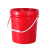 黑色塑料桶圆形密封pp小水桶大号避光诱蜂塑胶桶带盖5/10/20升25L 25L加厚蓝色