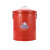 dulton金属垃圾桶铁皮厨房客厅杂物收纳桶套装带盖圆桶定制 深蓝 6L 直径21.5*高29cm