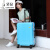 袋鼠（KANGAROO）成人行李箱万向轮铝框拉杆箱学生旅行箱商务登机密码箱 深灰色 28寸